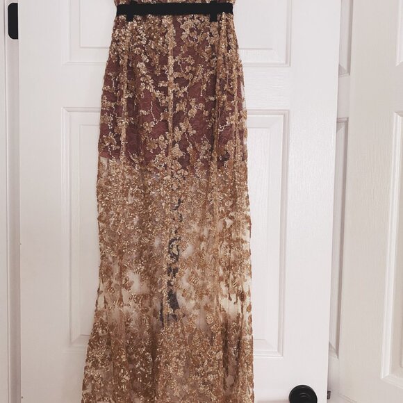 Lahive Genevive Sequin Skirt - Picture 2 of 10